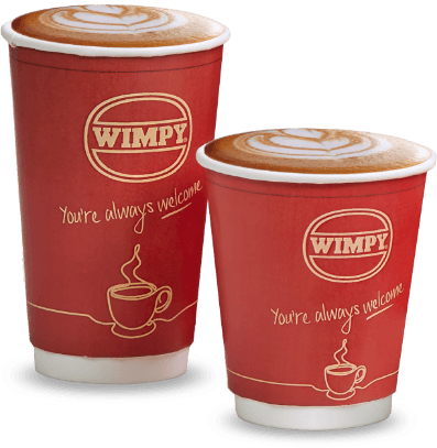Coffee in takeaway cups
