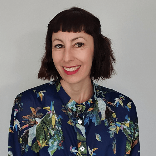 A headshot of Nicole Rimensberger, the author of The Hadeda and the Storm.