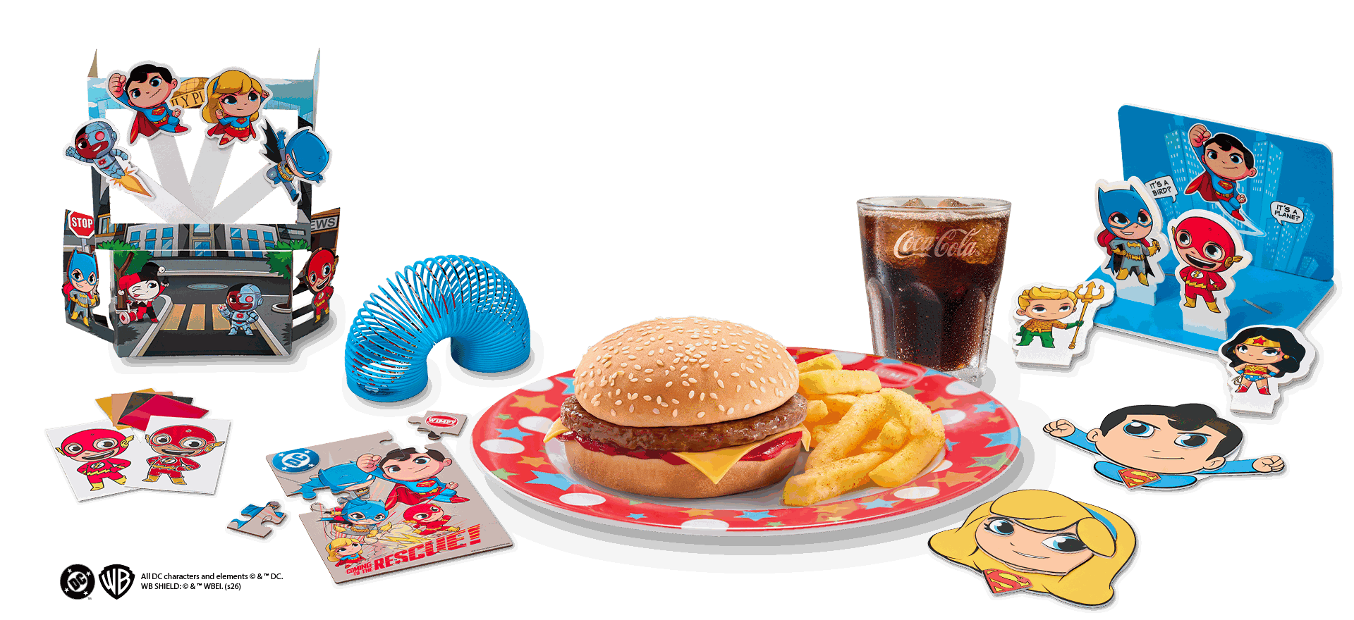 DC Justice League Toys and Kids' Combo Meal
