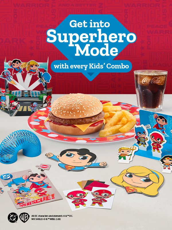 DC Justice League Kids Combo