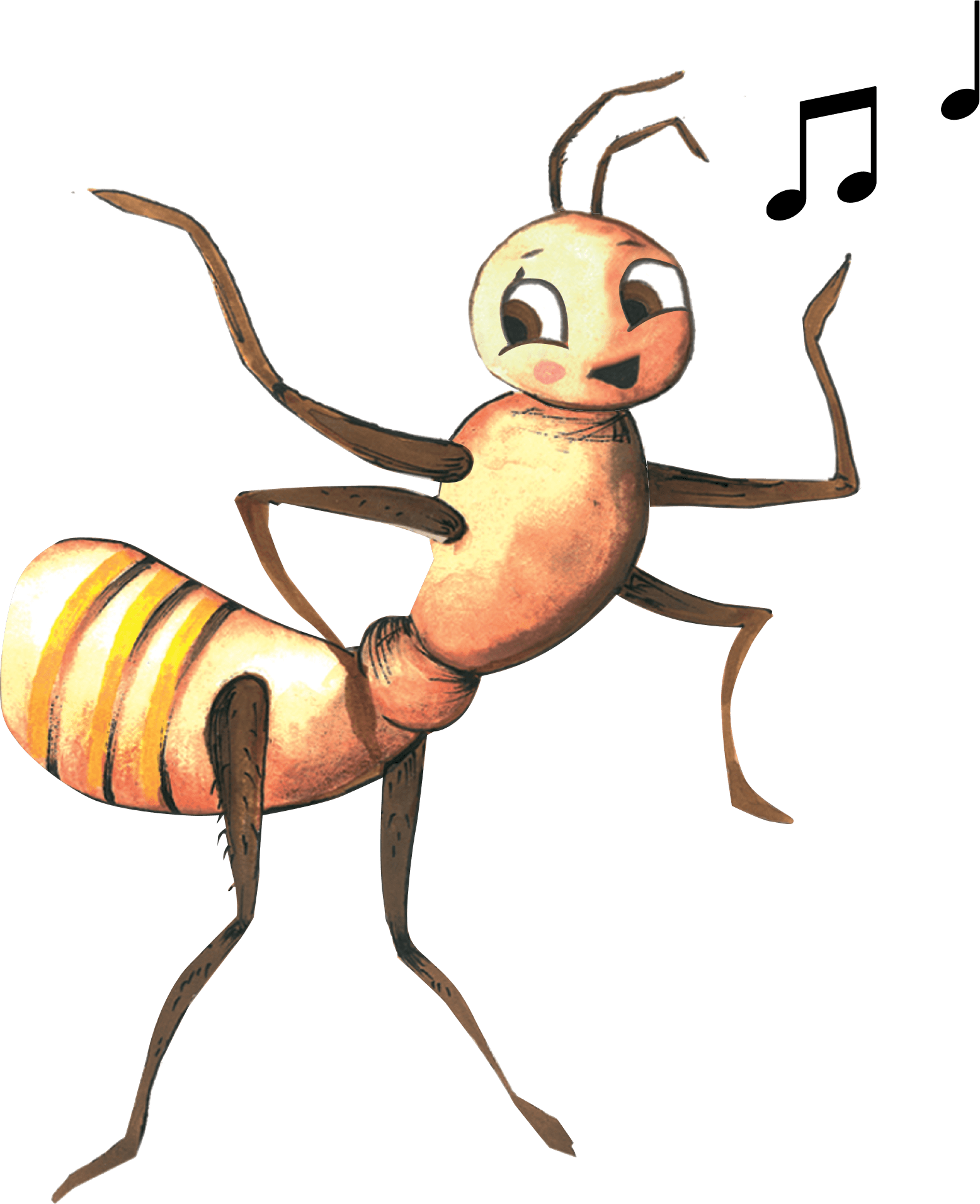 Close-up of the brown ant called Chicharito.