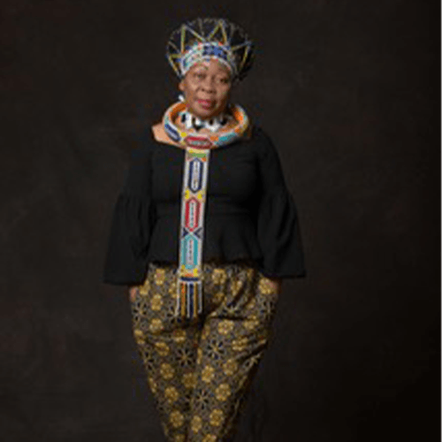 Tradtional storyteller and children's book author Gcina Mhlope.