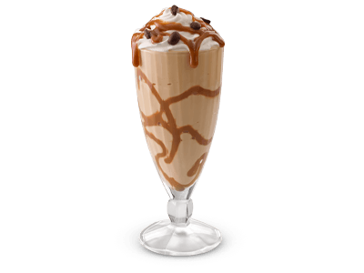 Gourmet toffee mocha milkshake